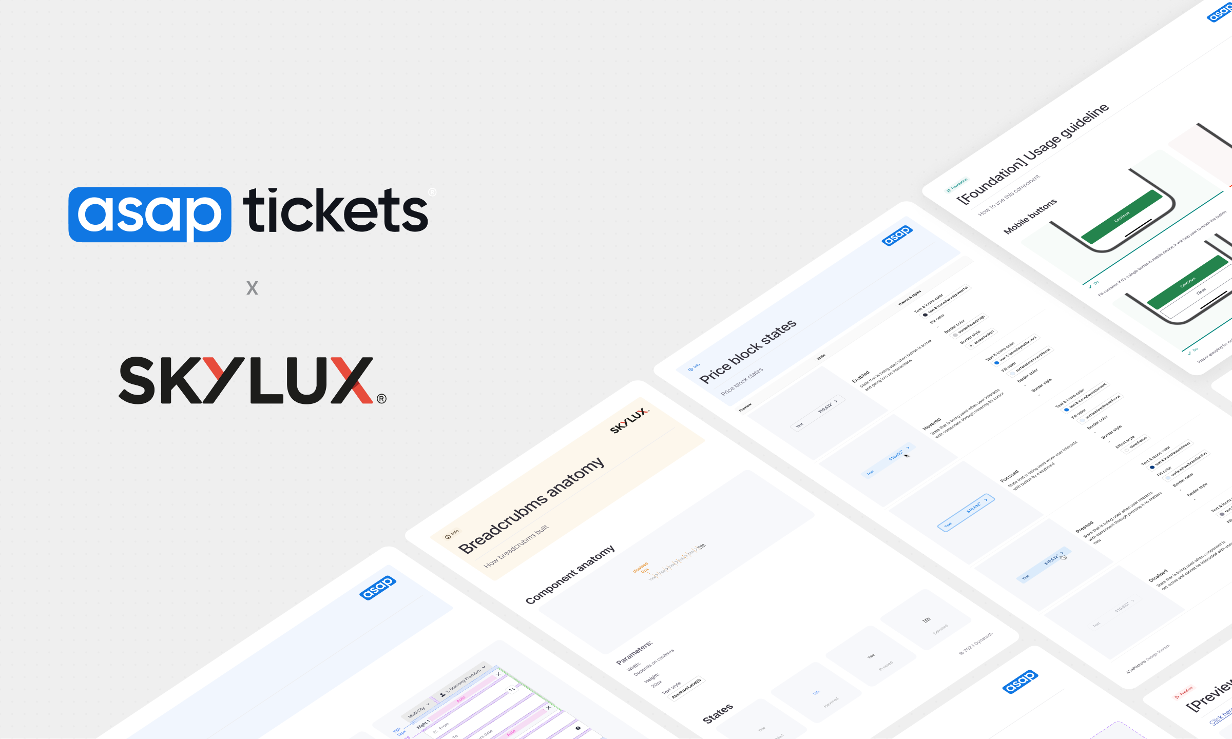 The design system’s component library across the connected Trevolution products