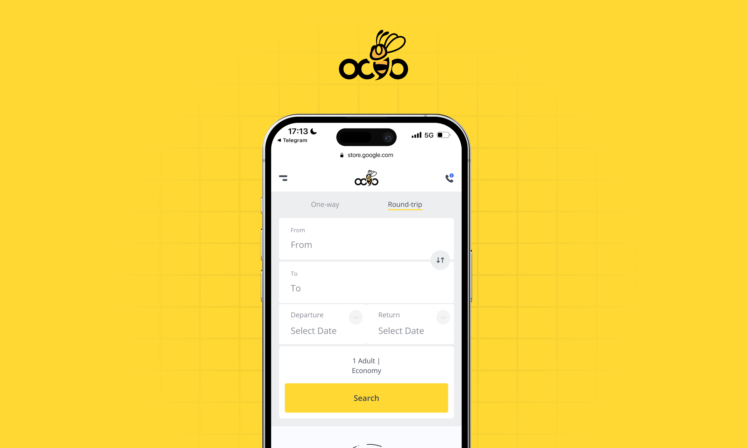 Legacy OOJO booking screen